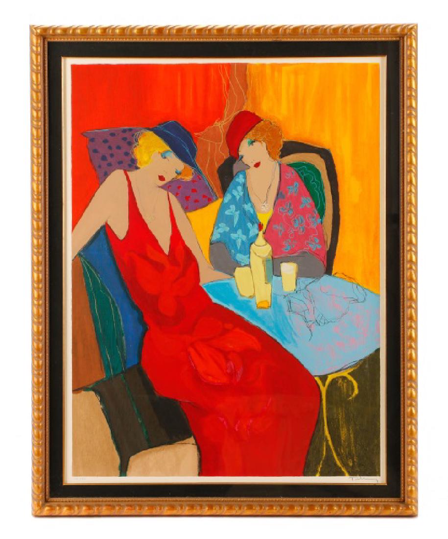 Itzchak Tarkay, "Companions," Signed Serigraph (1 of 7)