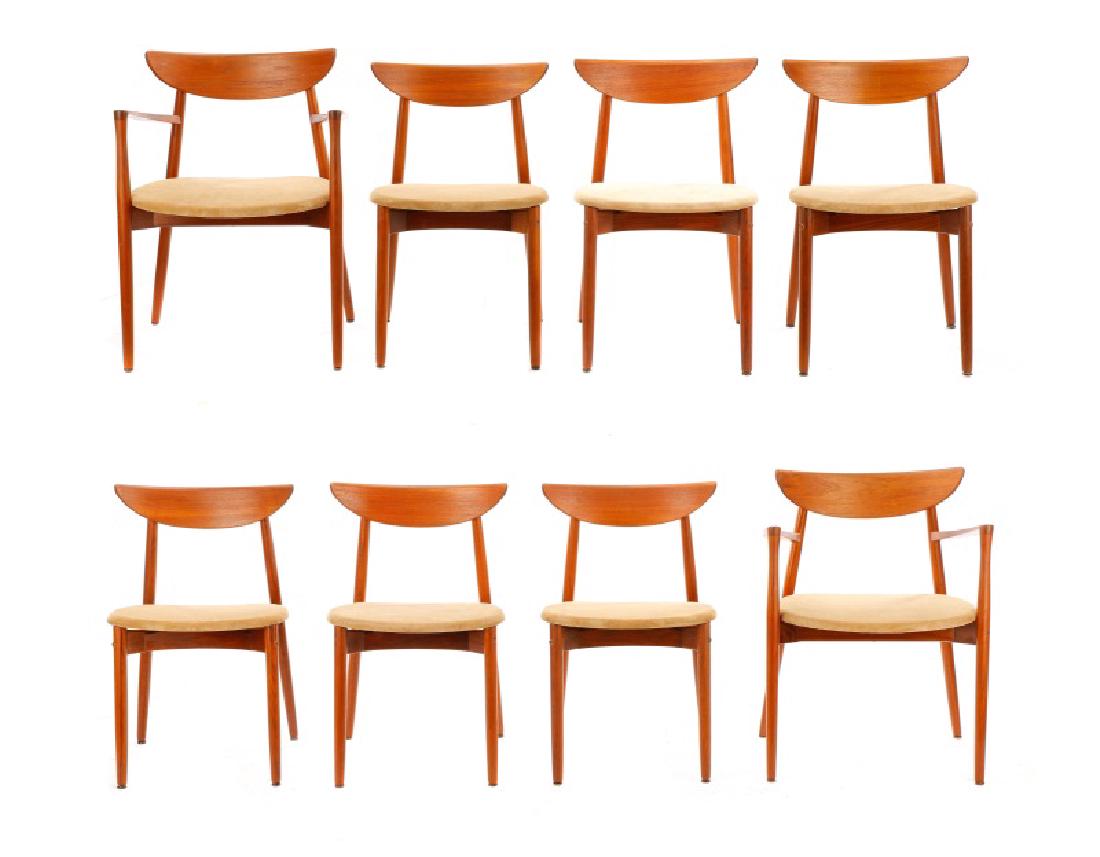 Set of 8 Harry Ostergaard Teak Wood Dining Chairs (1 of 7)