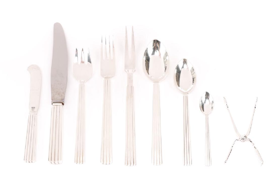 43 Pcs Georg Jensen "Bernadotte" Silver Flatware (1 of 7)