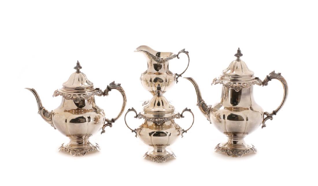 Wallace Sterling "Grand Baroque" Coffee Tea Set (1 of 8)