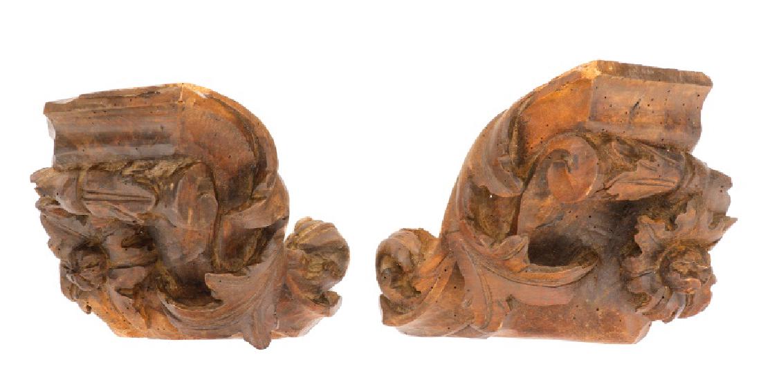 Pair, Black Forest Architectural Corbels, 19 C. (1 of 9)