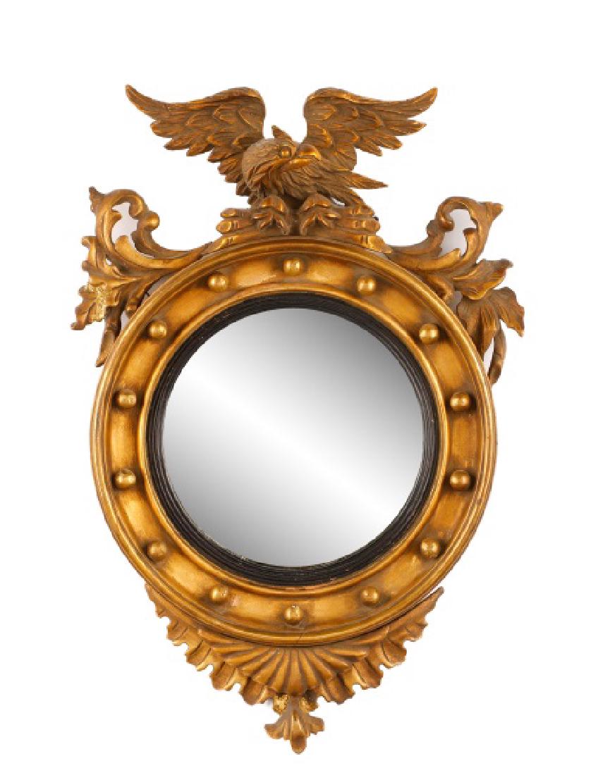 Federal Style Giltwood Bulls Eye Mirror (1 of 5)