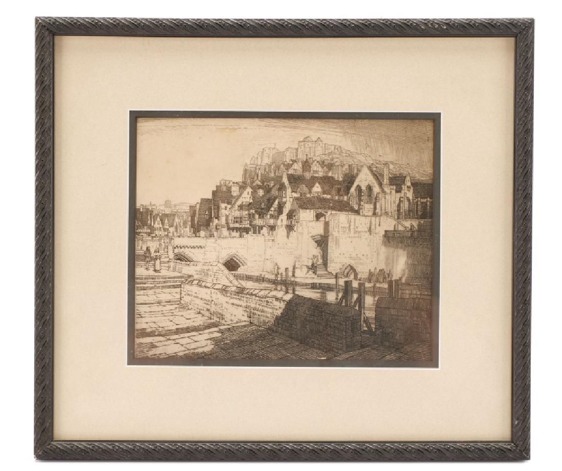 Frederick Landseer Griggs, "The Quay", 3rd State (1 of 8)