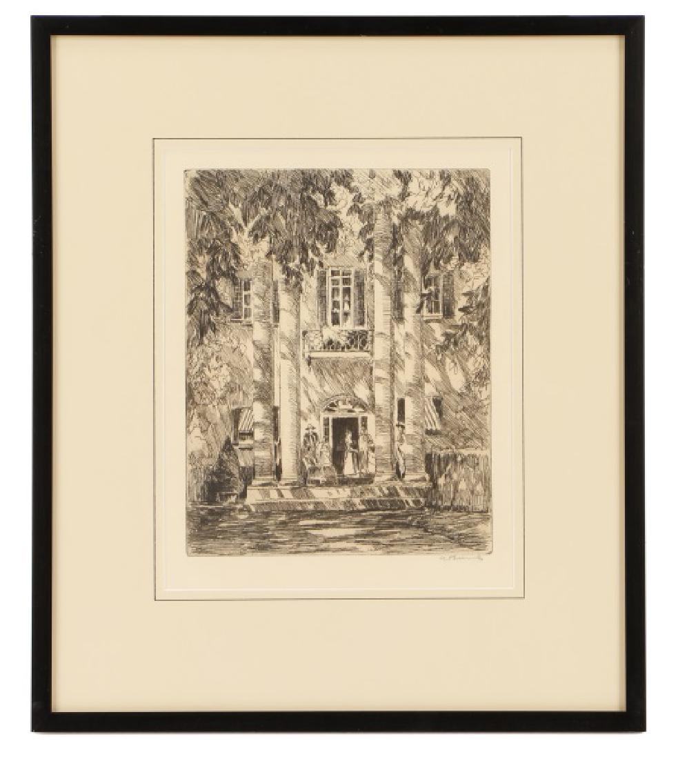 Anthony Thieme, "In the Shade", Drypoint Etching (1 of 6)