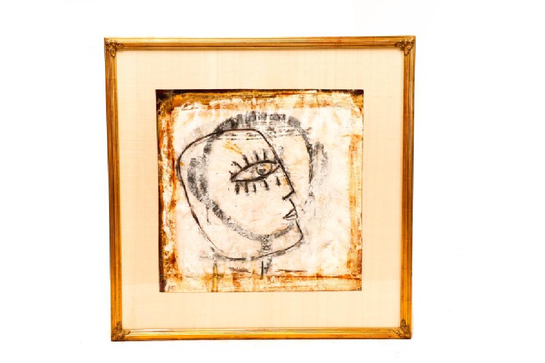 Jamali, "Profile" Mixed Media Painting (1 of 5)