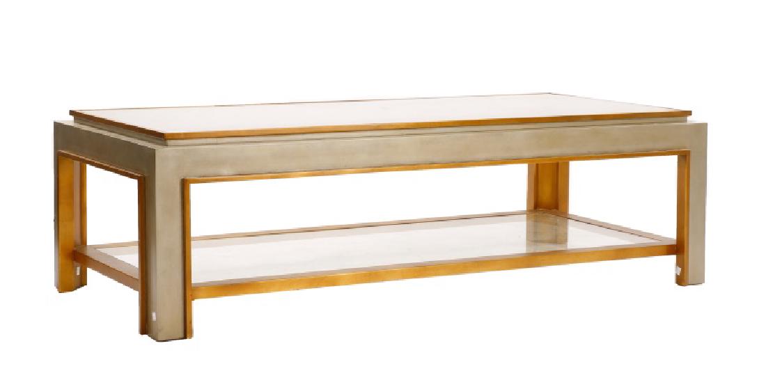 Mid Century Modern Chrome & Glass Coffee Table (1 of 4)
