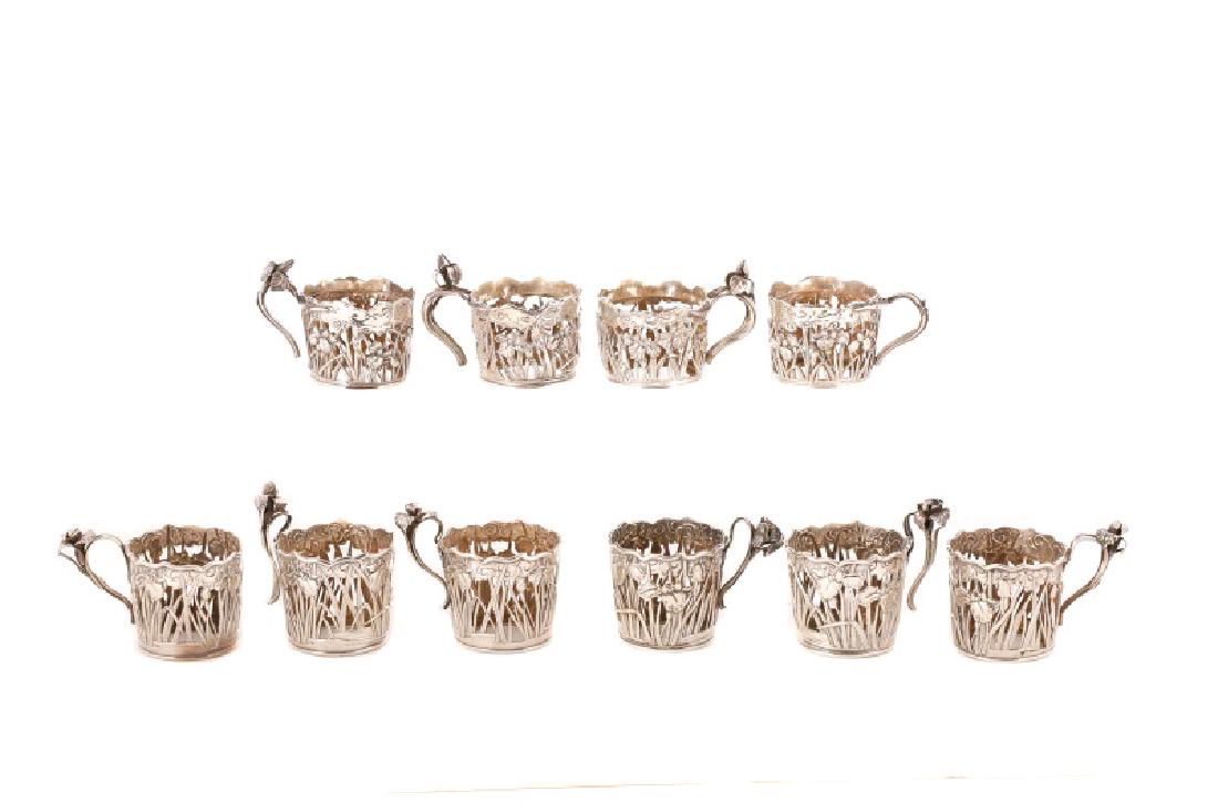 10 Arthur & Bond Yokohama Sterling Demitasse Cups (1 of 7)