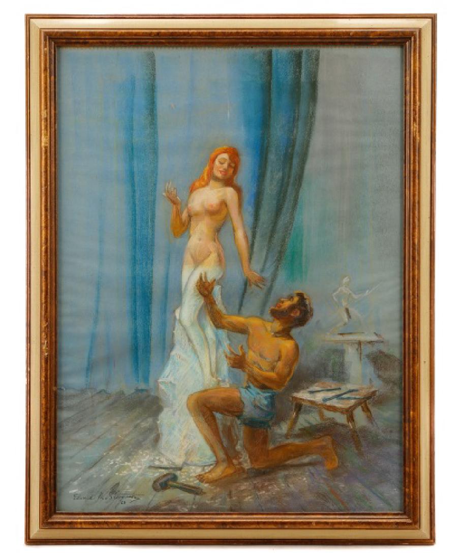 Edward M. Stevenson, "Pygmalion & Galatea," Pastel (1 of 9)