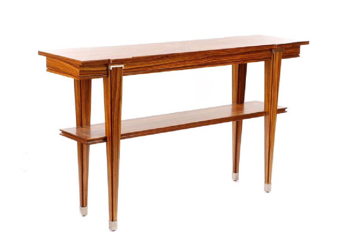 William Switzer "Elysee" Zebrawood Console Table (1 of 8)