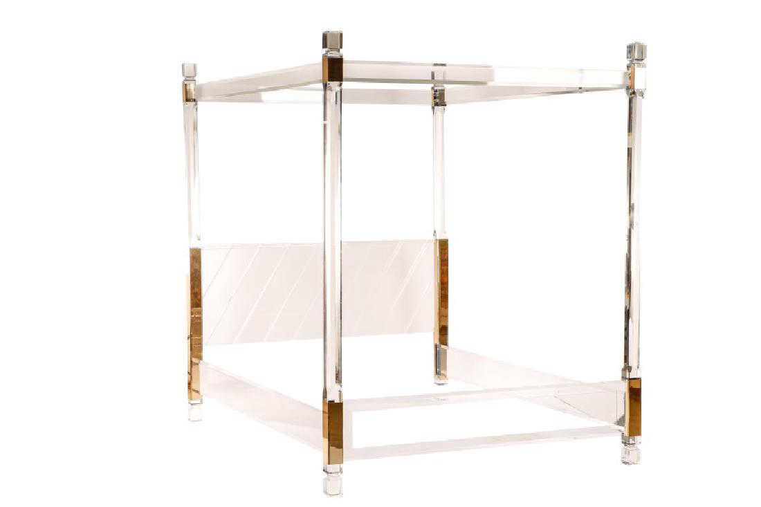 Style Of Charles Hollis Jones Lucite Queen Bed