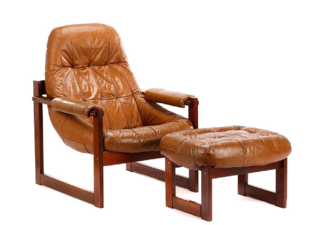 Percival Lafer Lounge Chair and Ottoman (1 of 8)