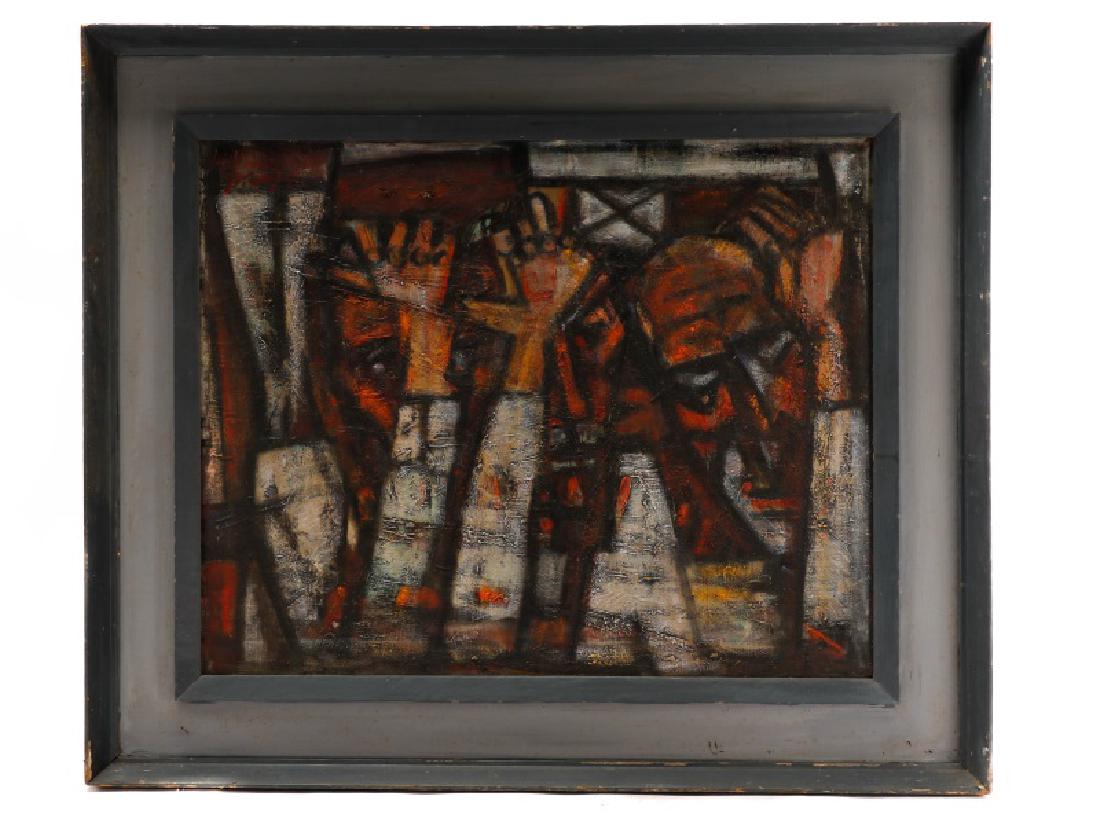 Joseph Perrin, "Iranian Oil Crisis", 1951, O/C (1 of 7)