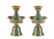 Pair, Chinese Cloisonne Candlesticks Qianlong Mark