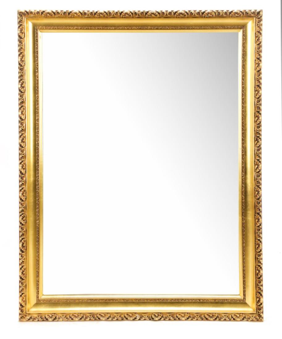 Rectangular Giltwood Acanthine Wall Mirror (1 of 3)