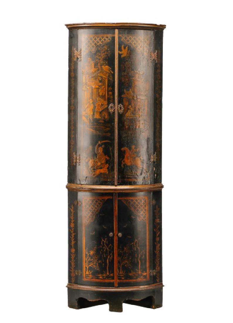 English Chinoiserie Corner Cabinet (1 of 8)