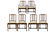 Set, 6 Mahogany Georgian Style Dining Chairs