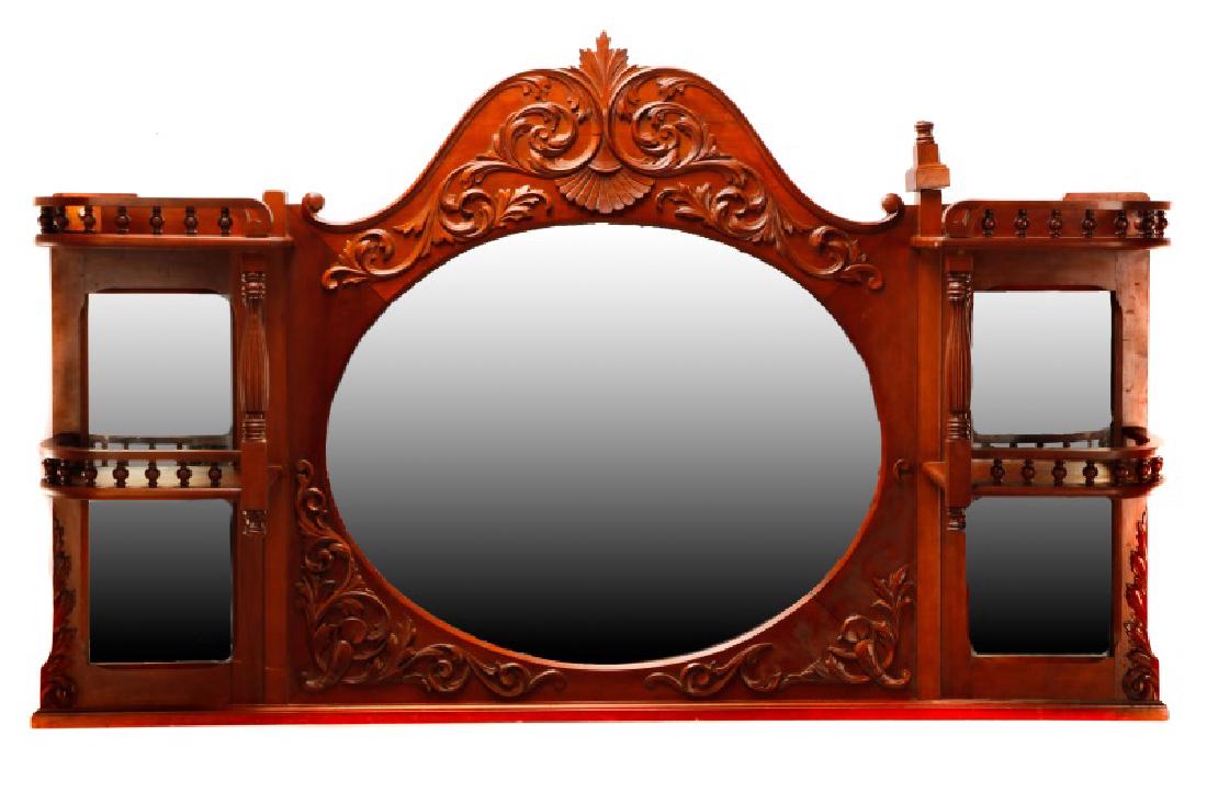 American Cherry Renaissance Revival Style Mirror (1 of 7)