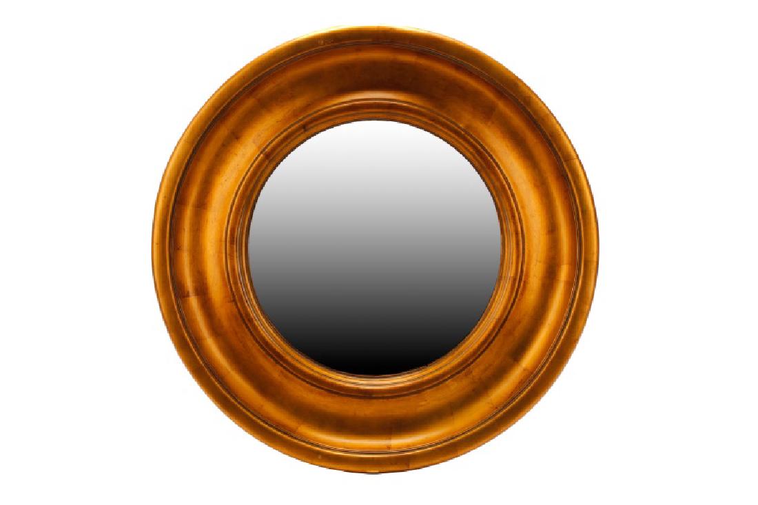 Pair, Uttermost Large Round Giltwood Mirrors (1 of 7)