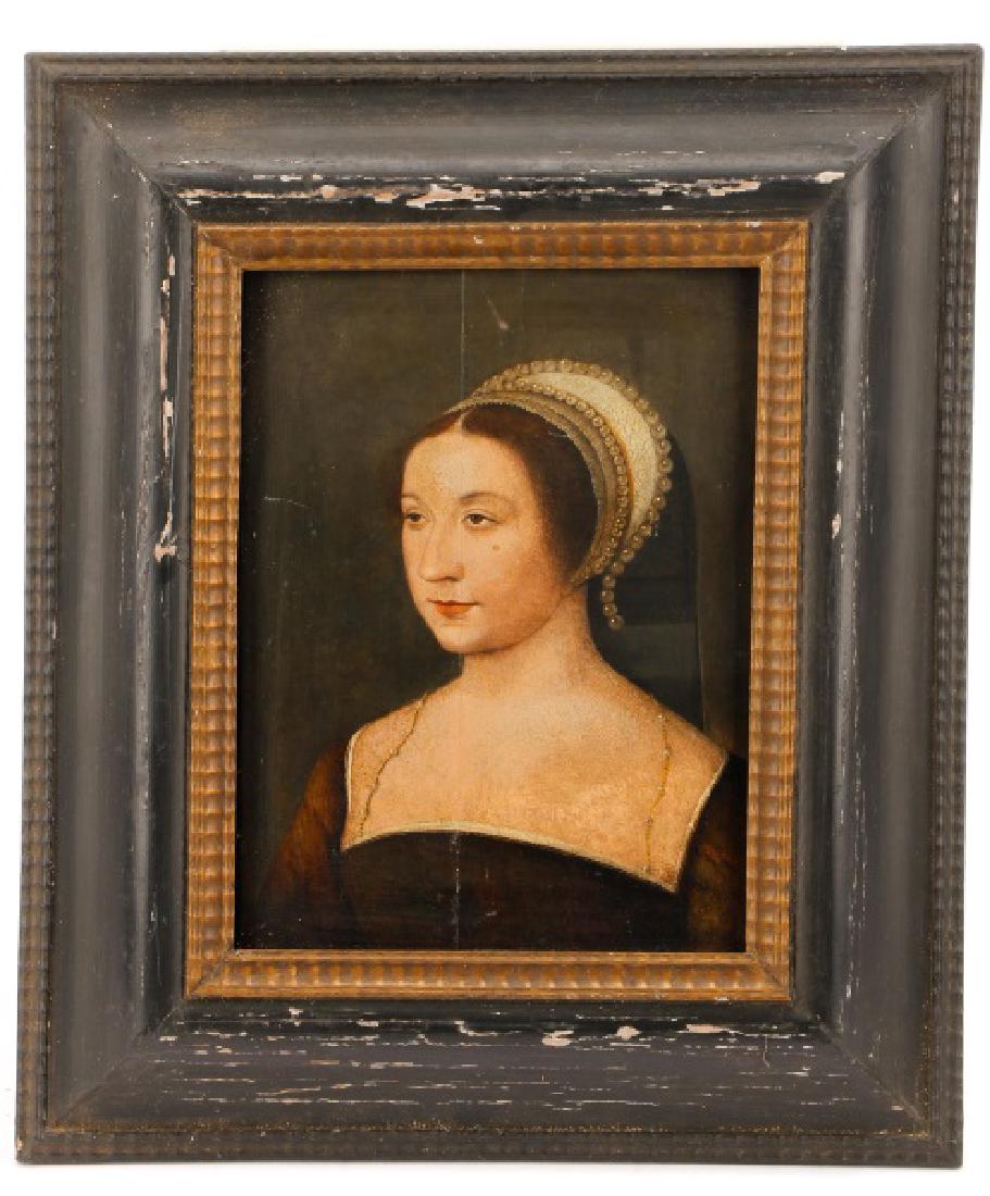 English School, "Tudor Woman in a French Hood" (1 of 8)