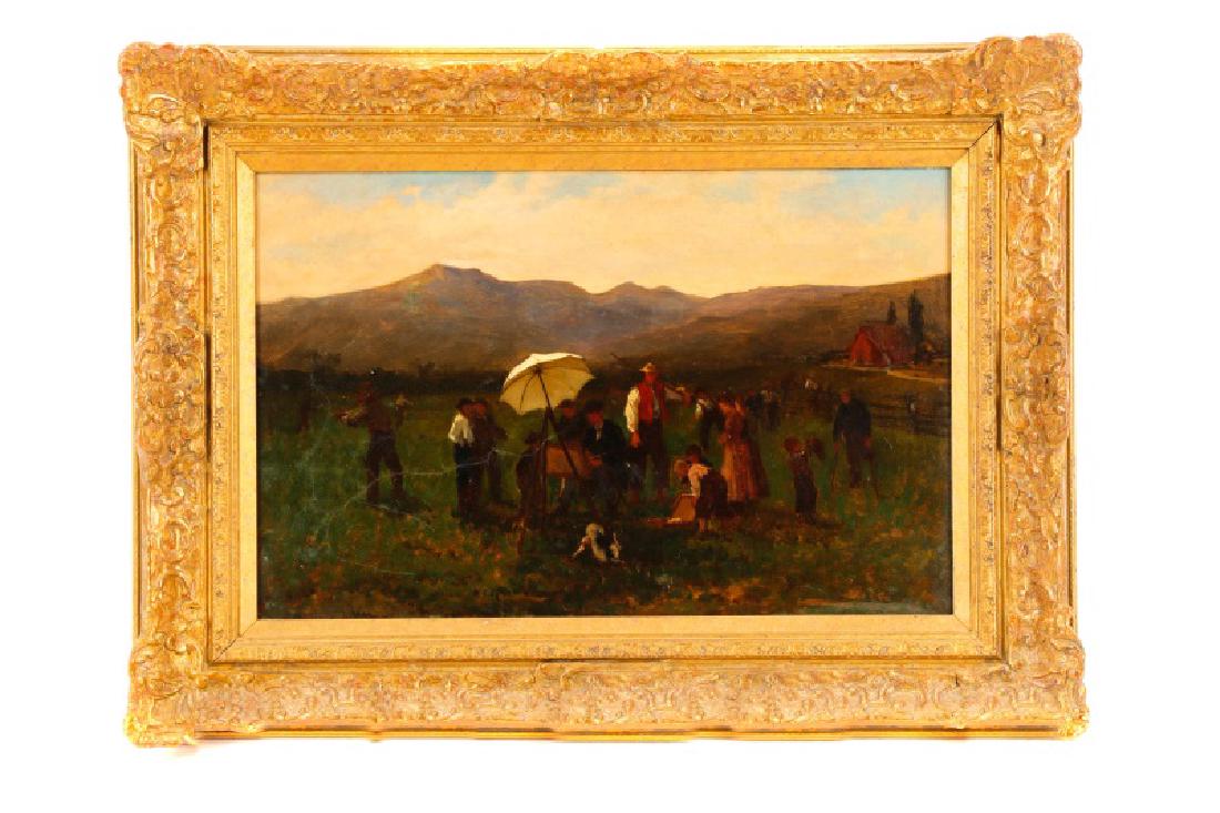 British School, "Plein Air Lesson," O/C (1 of 8)