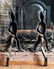 19th C. American Cast Iron Soldier Figure Andirons - 2