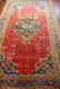 Persian Tabriz Red & Blue Rug, 13'7'' x 7'9''