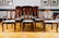 Set of 6 French Style Upholstered Dining Chairs