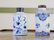 2 Delftware Blue Onion Octagonal Porcelain Flasks - 2