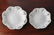 2 White Salt Glazed Reticulated "Fancy Plates"