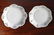 2 White Salt Glazed Reticulated "Fancy Plates" - 2