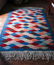 Swedish Kilim Geometric Fish Rug, 7'1'' x 4'9''