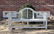 Pair, White Painted Garden Benches w/Arched Back