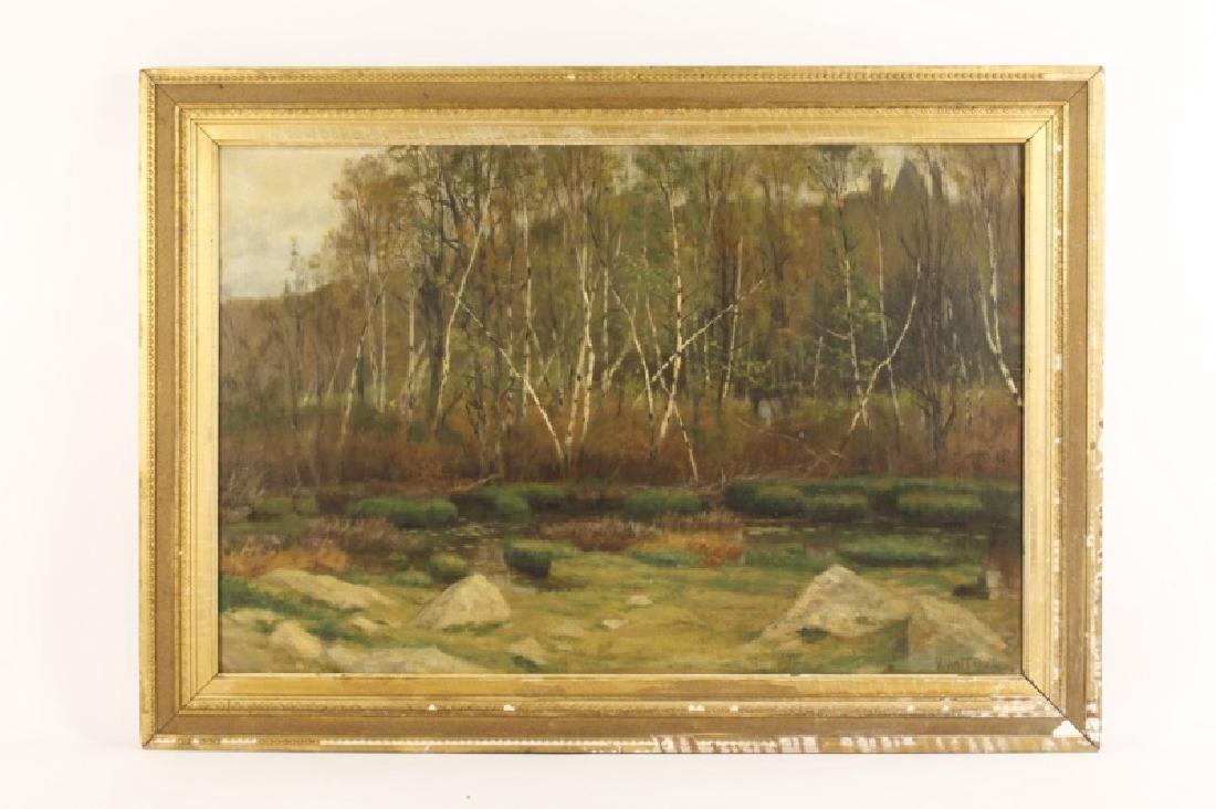 Marcus Waterman, American Landscape Oil on Canvas (1 of 8)