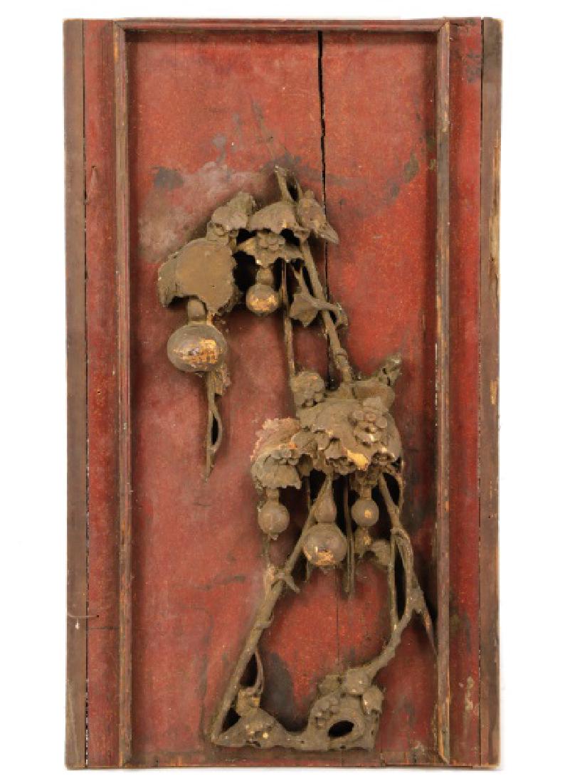 Double Sided Chinese Carved Relief Panel (1 of 7)