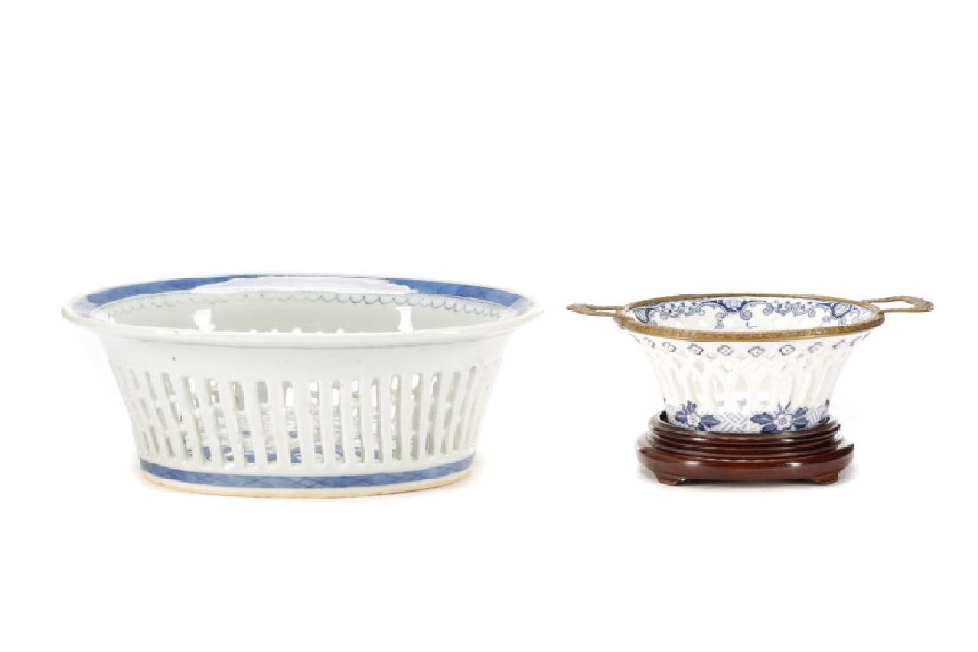 Chinese Porcelain Basket & Royal Vienna Dish (1 of 10)