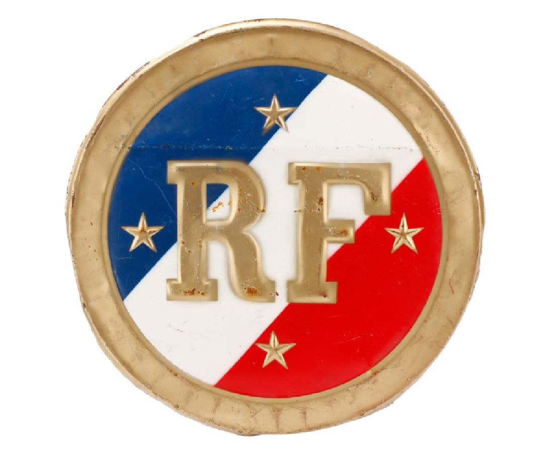 "Republic de France" Round Metal Medallion (1 of 10)