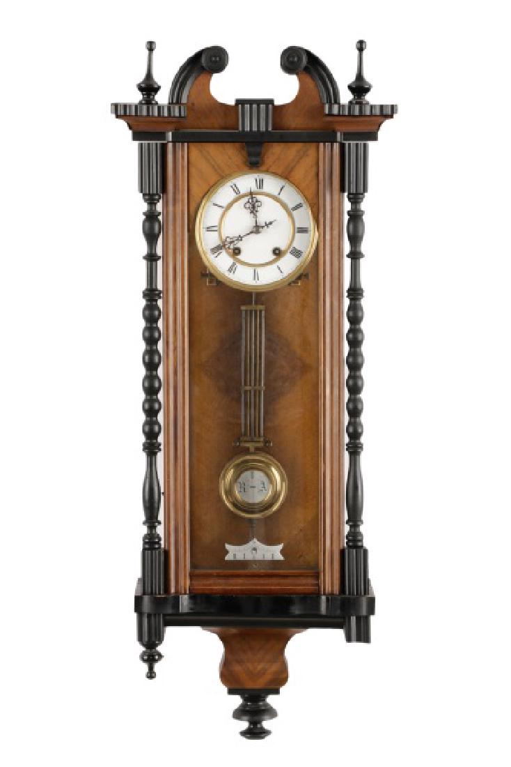 German Junghans Ebonized Wall Hanging Clock (1 of 7)