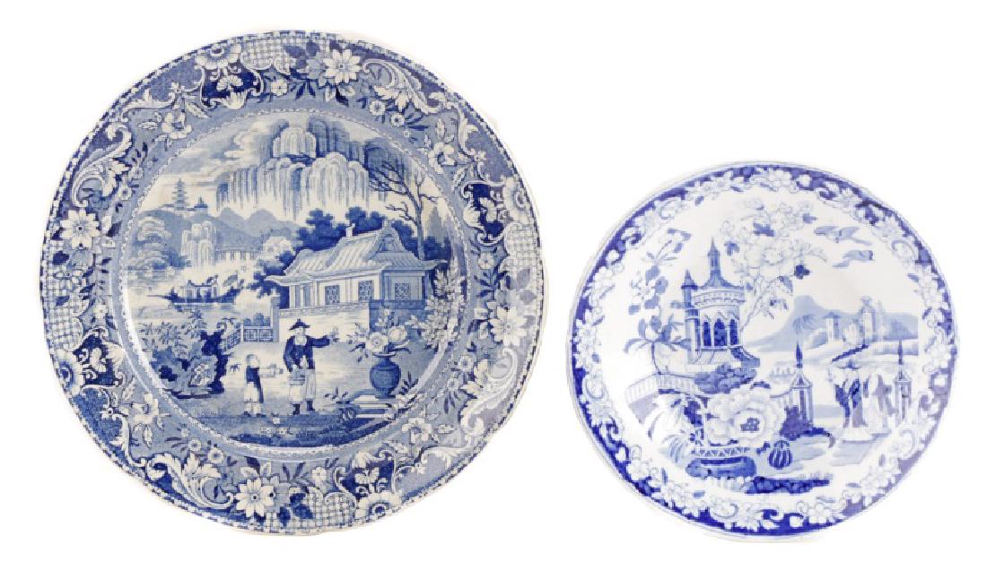 Two Pieces Early Blue and White Transferware (1 of 10)