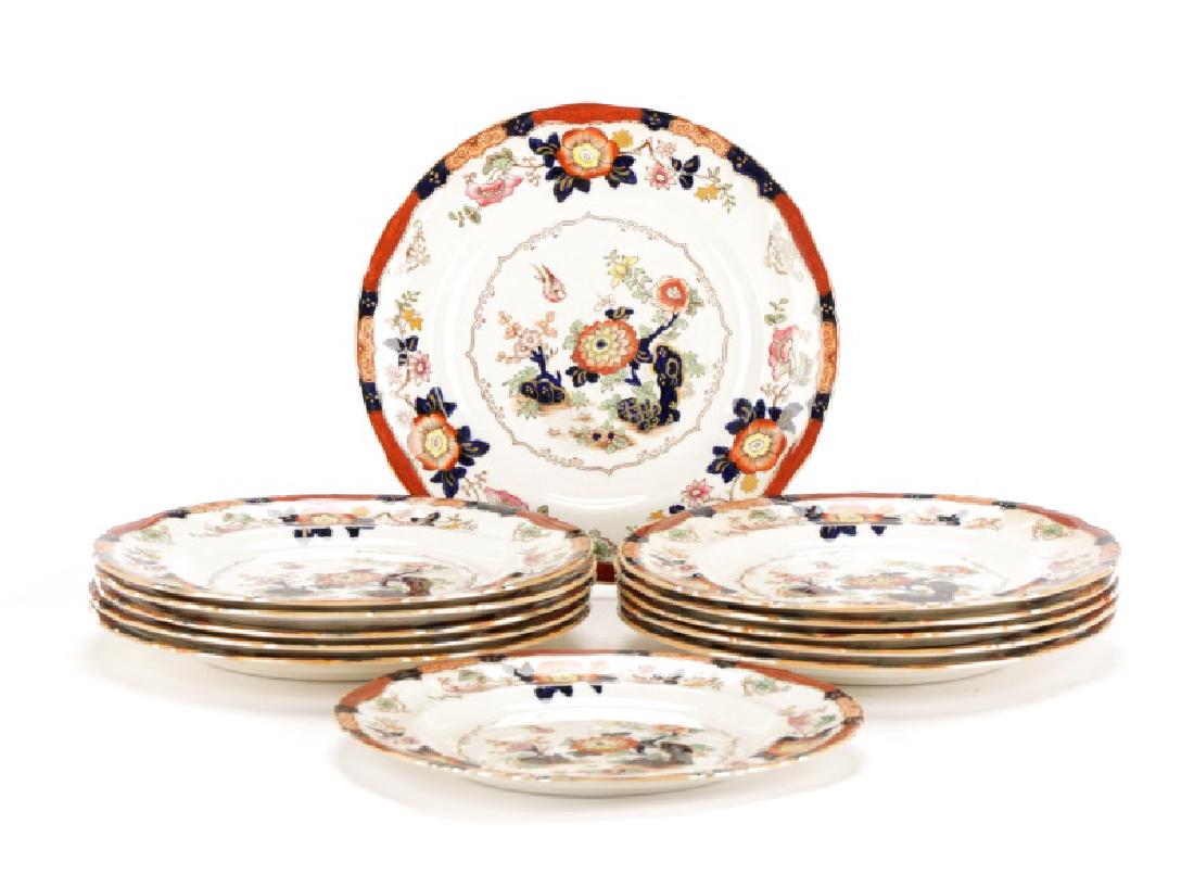 Set of 11 English Ashworth Imari Style Plates (1 of 7)