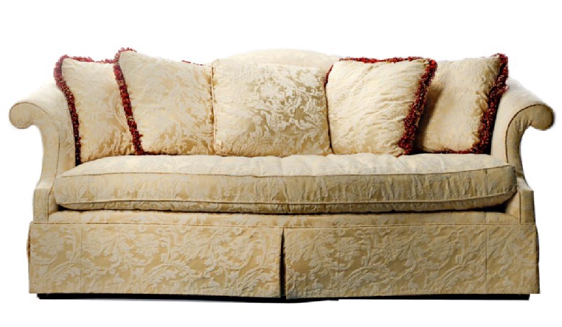 Southwood Silk Damask Upholstered Sofa