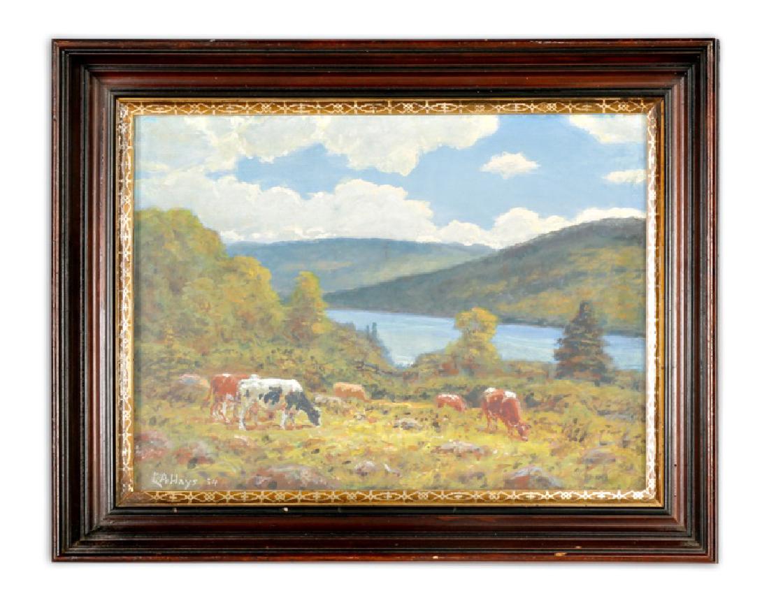 George Arthur Hays, "Verdant Pasture," Oil (1 of 6)