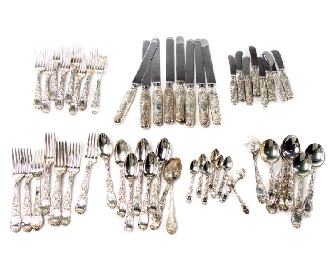 Tiffany & Co Sterling Chrysanthemum Flatware Set (1 of 5)