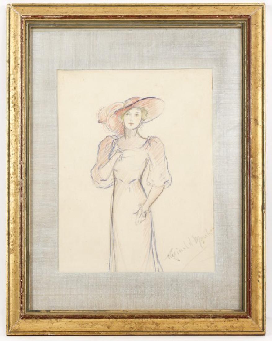 Reginald Marsh, Drawing of a Woman, Signed (1 of 5)