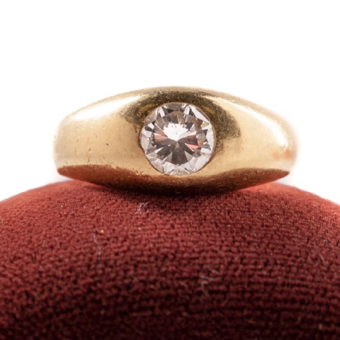 18k Yellow Gold & Diamond Dome Ring, ca. 1960s (1 of 3)