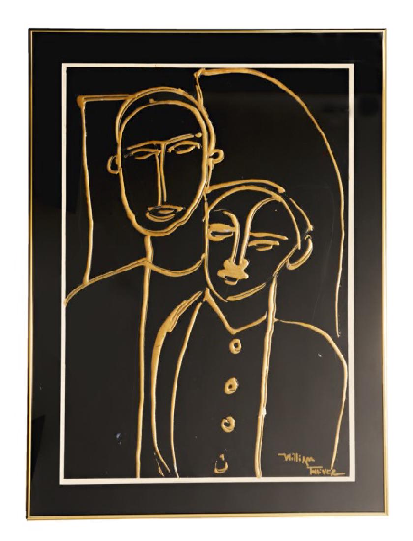 William Tolliver, "Double Portrait," Acrylic (1 of 5)
