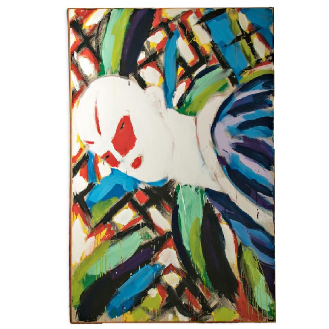 Salome, Signed Expressionist Acrylic on Canvas (1 of 1)