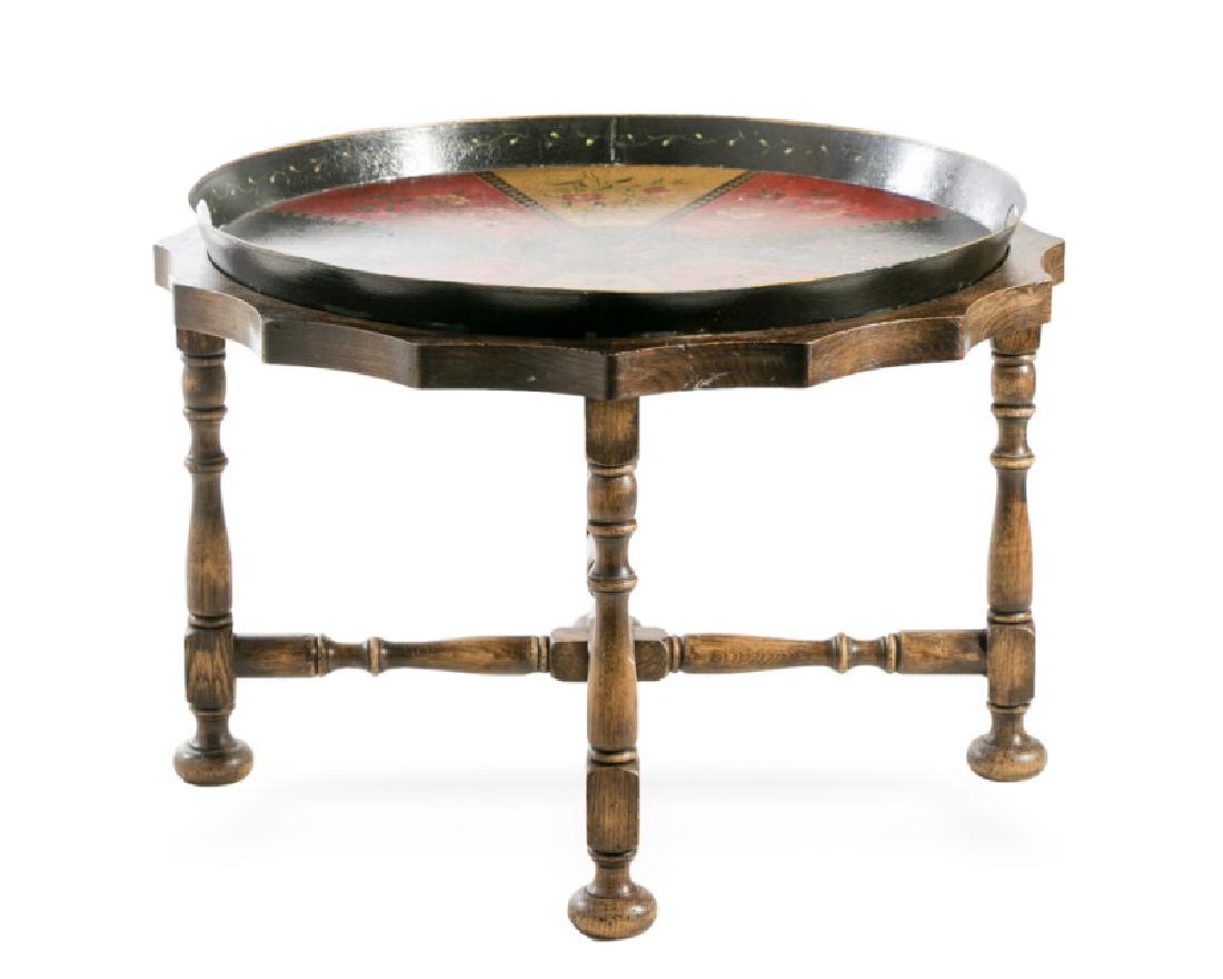 Tole Tray Top Table, Attributed to John Rosselli (1 of 4)