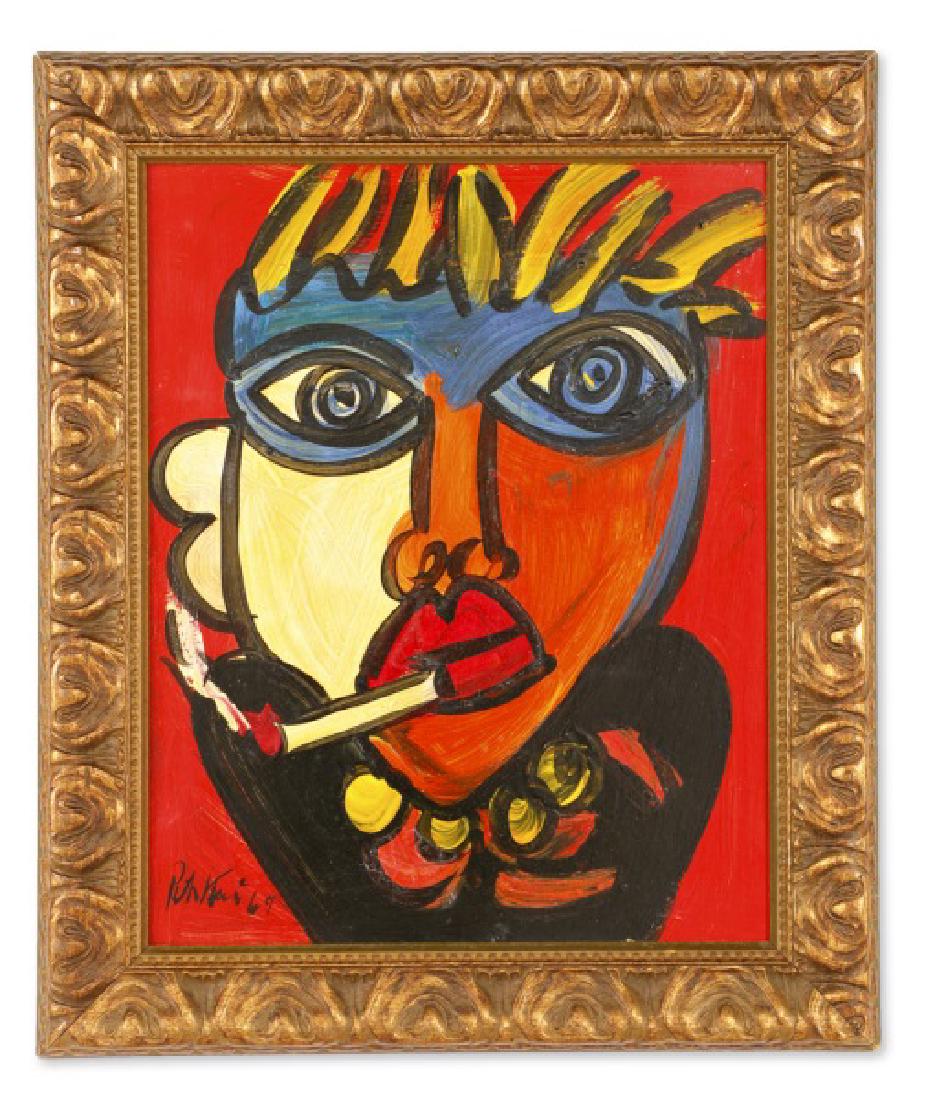 Peter Keil Abstract Portrait with Cigarette, 1967 (1 of 4)