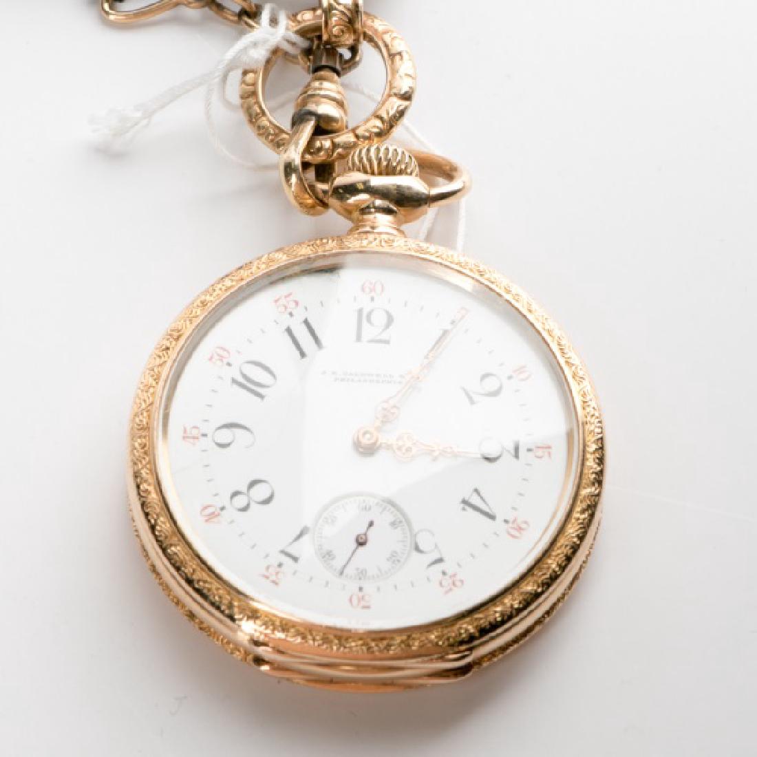 J.E. Caldwell & Co. 18k Gold Pocket Watch w/ Fob (1 of 7)