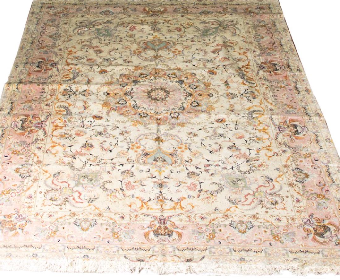 Hand Woven Persian Wool & Silk Tabriz (1 of 4)